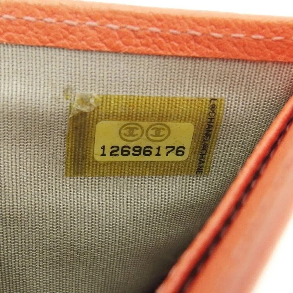 CHANEL Bifold Wallet Salmon pink x Silver Women Authentic secondhand - Picture 5 of 9